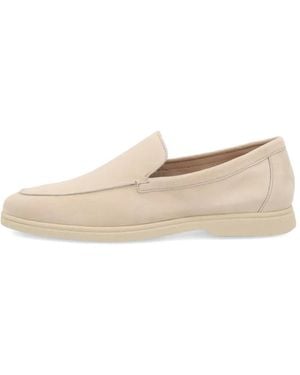 Frau Mocassins En Daim - White
