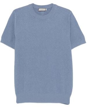 Canali Crew-neck T-shirt - Blau