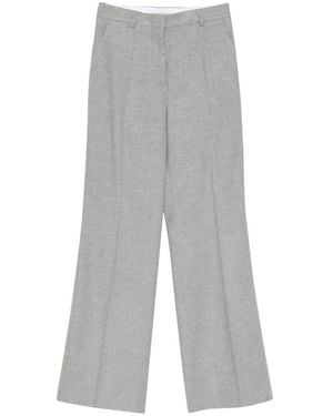 Manuel Ritz Pressed-Crease Tailored Pants - Gray