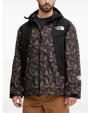 The North Face Hooded Printed Jacket - Black