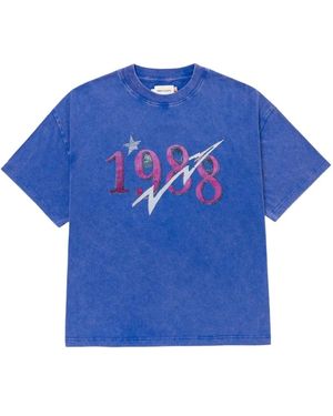 Honor The Gift 1988 Graphic T-shirt - Blue