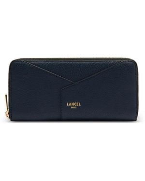 Lancel Enveloppe Zip-Around Wallet - Blue