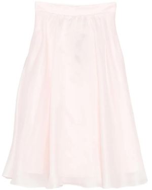 Max Mara Silk A-Line Skirt - Pink
