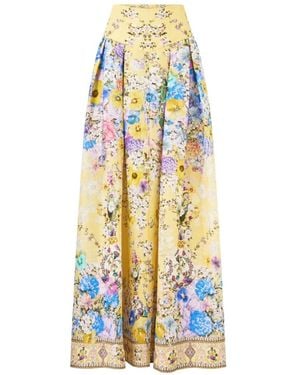 CAMILLA Floral Print Skirt - White