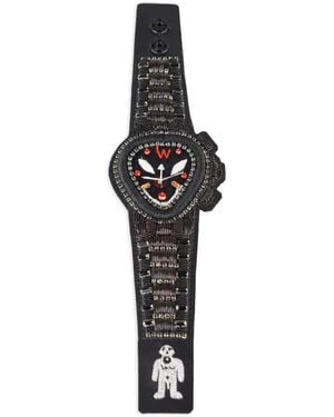 Walter Van Beirendonck Beaded-Appliqué Bracelet - Black