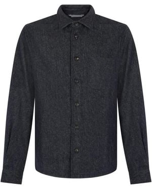 Fedeli Long-Sleeve Denim Shirt - Blue