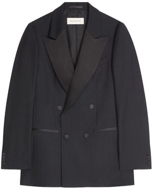 Dries Van Noten Doppelreihiges Sakko - Schwarz