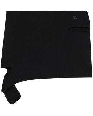 Courreges Loop-Knit Mini Skirt - Black
