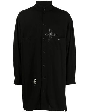 Yohji Yamamoto Camicia Lunga - Nero