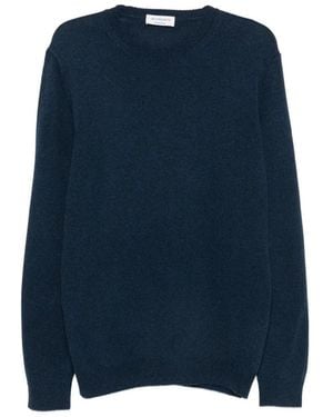 Jeordie's Fine-Knit Crew-Neck Jumper - Blue