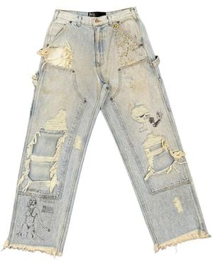 PALY Busted Double-Knee Trousers - White