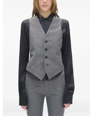 Ann Demeulemeester V-neck Waistcoat - グレー