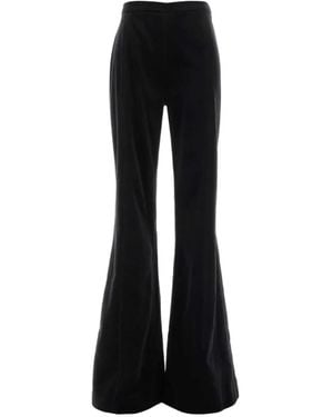 Costarellos Pantalon Évasé À Fini Velours Padra - Black