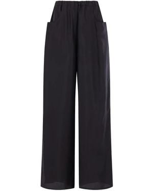 Ter Et Bantine Wide-Leg Elasticated Trousers - Blue