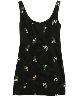 Cynthia Rowley Embroidered Mini Dress - Black