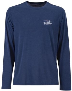 Patagonia Print Long-Sleeve T-Shirt - Blue