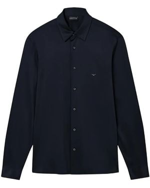 Emporio Armani Cotton Blend Shirt - Blue