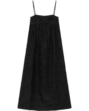 Loulou de Saison Cavola Seidenkleid - Schwarz