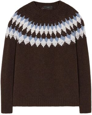 Alanui Jersey de punto fair isle - Negro