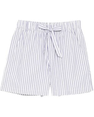 Tekla Poplin Shorts - White