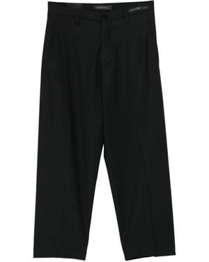 Michael Coal Straight Wollen Broek - Zwart