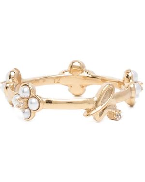 agnès b. Double Bloom Ring - Natural