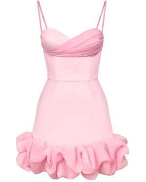 POST MERIDIEM Drapiertes Minikleid - Pink