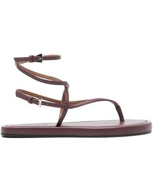 Paris Texas Hydra Strappy Flat Sandals - Red