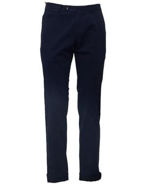 PT Torino Slim-Fit Gabardine Trousers - Blue