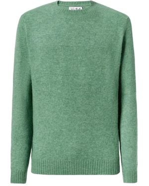 MC2 Saint Barth Ribbed Alpaca-Blend Jumper - Green
