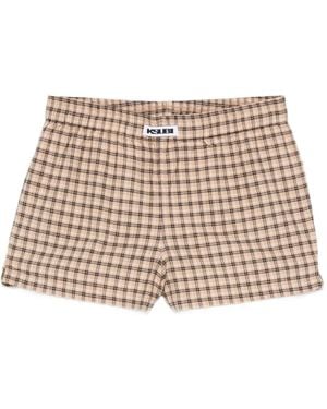 Ksubi Plaid Boxer Shorts - Natural
