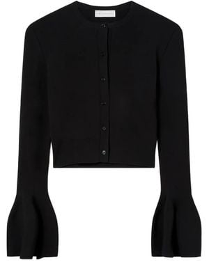 Stella McCartney Cardigan En Maille À Manches Évasées - Noir