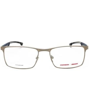Carrera Brille Mit Eckigem Gestell - Grau
