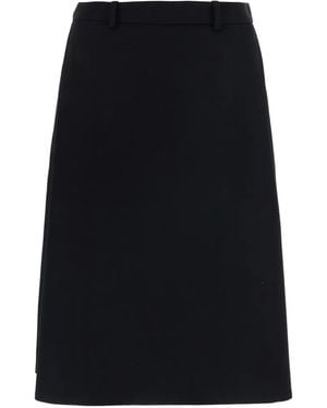 Balenciaga Belt-Loop Skort - Black