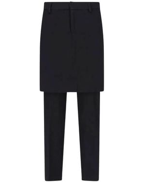 GIMAGUAS Mia Hose Mit Rock-Overlay Im Layering-Look - Schwarz