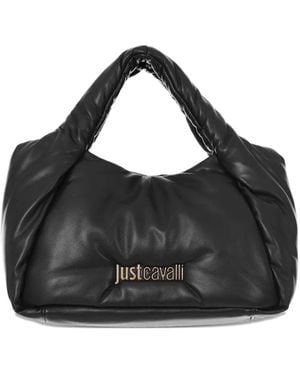 Just Cavalli パデッド ハンドバッグ - ブラック