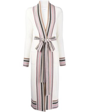 Madeleine Thompson Cardigan Cassiopeia Long En Maille - Blanc