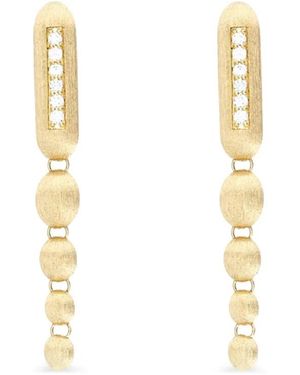Nanis Elite Diamond Drop Earrings - White