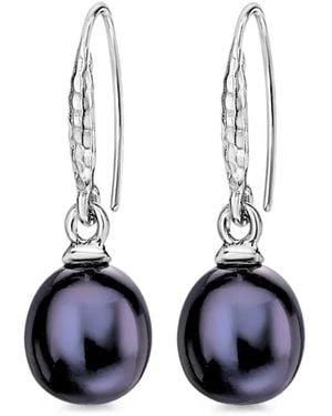 Dower & Hall Peacock Luna Pearl Drop Earrings - White