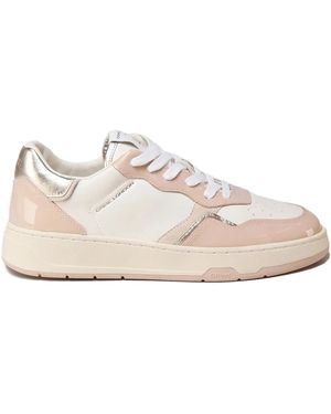 Crime London Leather panel sneakers - Pink