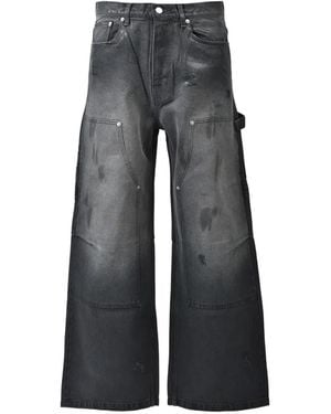 BREATH Vaqueros Con Rodilla Doble - Gris