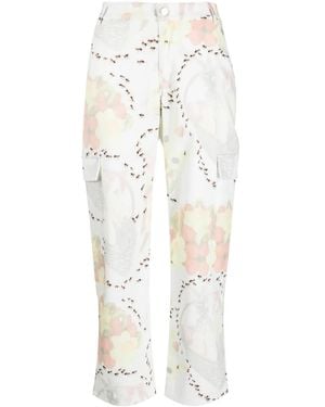 Collina Strada Graphic-Print Pants - White