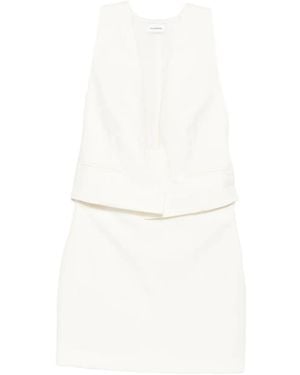 ANDAMANE Layered Sleeveless Dress - White