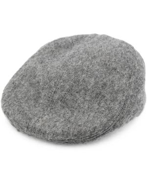 Ruslan Baginskiy Brushed Flat Beret - Gray