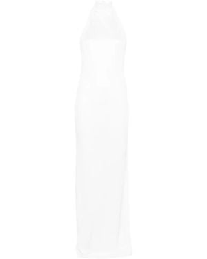 ANDAMANE Cleo Halterneck Maxi Dress - White