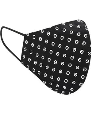 10 Corso Como Mundschutzmaske Mit Kreis-Print - Schwarz