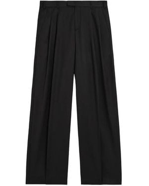 A PAPER KID Pinstriped Trousers - Black