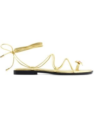 NODALETO Verzierte Bulla Isla Sandalen - Weiß