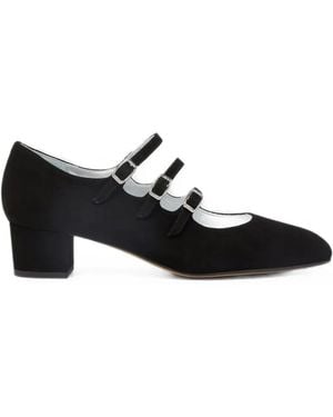 CAREL PARIS Kina Triple-Strap Mary Jane Shoes - Black