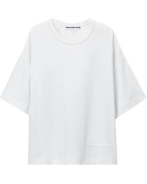 Alexander Wang T-Shirt aus Baumwolljersey - Weiß